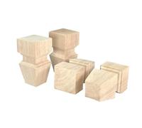 Générique 4 Pieds De Support en Bois Massif Non Finis | Meubles de bricolage pieds adaptés canapé armoire canapé commode