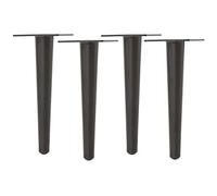 Générique 4 Pieds de Table, Pieds de Meubles en métal, Pieds de Meuble de Salle de Bain, Pieds de Commode, 12/15/20/25 cm, Pieds de lit, 12 Tailles, Charge maximale 1000 kg, 20 cm/8 Pouces -