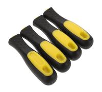 Générique 4pièces Poignée Ergonomique de Fichier Antidérapante pour Plate Demi-ronde Poignée de Remplacement Portable pour Râpe et Perceuse Manuelle
