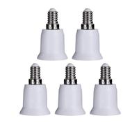 Générique 5 pièces E14 à E27 vis de Base lampe porte-ampoule adaptateur douille convertisseur d'éclairage accessoires blanc