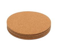 Générique 5 Pièces Soucoupe pour Plante Ronde en Liège Recyclable | Dessous de Plat en Liège, Protège les Meubles, pour Pots et Jardinières