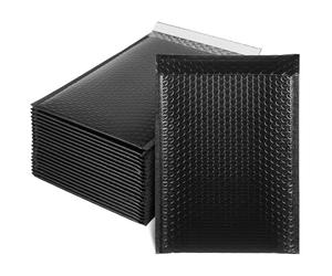 Générique 50 Pièces Enveloppes à Bulles Auto-adhésives Noires Sacs Rembourrés Résistants pour Emballage Petites Expéditions Protection pour Vêtements Maquillage et Cartes