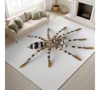 Générique 50 x 80 cm Tapis Hyperréaliste Farce & Piège Imprimé Insecte Prank Amusant Tapiss Tarentule & Tapis antidérapant Magique intégré pour Couloir Entrée