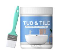 Générique 500g Peinture Baignoire Lavabo Blanc Peinture Carrelage Convient Pour Salle De Bain Cuisine Douche Porcelaine Evier Céramique Rénovation Des Couleurs