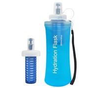 Générique 500ml Water Bottle Filter System - Soft Foldable Wide-Mouth Flask | 9.05 Inches, TPU Squeezable Hydration Canteen | Portable Purification Vessel for Hiking, Running, Camping, and Cycling