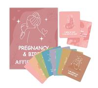 Générique 50pcs Mom Affirmation Cards - Birth Affirmations Cards For Labor | Maman Enceinte À Deux Côtés Régnancy Et Cartes D'encouragement Et D'inspiration À L'accouchement Pour Femmes Parents Mères