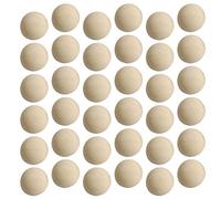 Générique 50Pcs Non Fini Boule de Bois Fendu Mini Hémisphère Demi Boules de Bois Boules D'artisanat d'art pour La Décoration D'ornement de Noël Bricolage (25Mm)