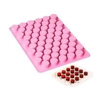 Générique 55-Cavity Silicone Candy Molds, Mini Round Cake Gummy Molds | Silicone Chocolate Mold Maker Handmade Soap Moulds Craft Art Bar Soap Moulds For Chocolate Biscuits Fire Wax