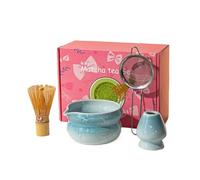 Générique 5pcs Rose Style Japonais Matcha Faisant Le Kit En Céramique Matcha Bol Mignon Tasse À Thé Avec Bec Complet Thé Ensemble De Brassage