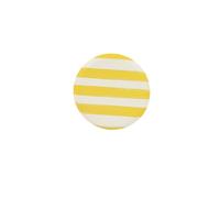 Générique - 6 ASSIETTES CARTON RAYÉ DOLCE VITA 23CM JAUNE