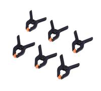 Générique 6 Pcs Pinces à Ressort en Nylon de 2 Pouces Dents Mobiles et Poignée Ergonomique, Clips Serrage-joints Travail du Bois et Meubles