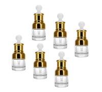 Générique 6 Pièces Flacon D'huile Essentielle Vide en Verre 20ml Compte-gouttes, Rechargeable et Compact, pour Soin Quotidien et Voyage