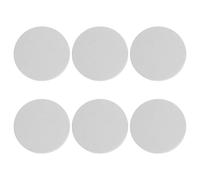 Générique 6 Pièces Soucoupe Ronde Absorption Rapide d'eau en Terre de Diatomée Blanche et Protection de Table Lot de 10x10 Cm pour Pots de Fleurs et Succulentes pour Balcons et Bureaux