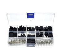 Générique 620Pcs Adaptateurs de Broches à Sertir Mâle Femelle Kits de Connecteurs Kits de Boîtier d ' embase de Broche de Fil de de 2, 54 mm Assortiment de Connecteurs à Sertir Faciles à Utiliser