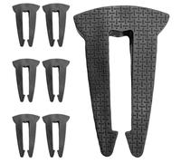 Générique 7 Pièces Verrou de Bouton Rond Noir en Ptr Antidérapant pour Cuisinière et Four, Sécurité Garçon et Filles et Animaux, Compatible, la Cuisine Maison