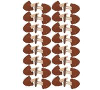 Générique 8 Paires Boutons à Bascule en Corne et Cuir Pu pour Manteau et Châle, Fermeture Cousue DIY sans Accrocs, Style Élégant et Détails Classiques pour Différentes Occasions