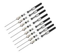 Générique 8 Pièces Absorbeur D'encre pour Stylo Plume en Acier Inoxydable et Plastique, Outil de Recharge Pratique et Rechargeable pour Fournitures Scolaires, Adapté aux Étudiants en Milieu