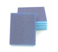 Générique 8 Pièces Éponge Abrasive Bloc D'abrasion en Éponge, pour Ponçage à Sec et Humide, pour Meubles et Plastique,