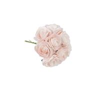 Générique - 8 Roses en Mousse sur Tige 8X15CM Rose