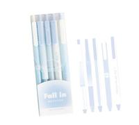 Générique à bille à pression à transformation de 5 couleurs, Blue | à bille imprimé mélange de couleurs pour ordinateurs portables, belle écriture fluide, pointe 0, 38 mm et 0, 5