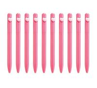 Générique à bille en plastique 10pcs coeur, Peach Red | à huile pour bureau et école, à bille en plastique, écriture fluide, papeterie à encre noire