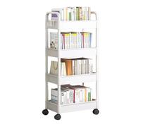 Générique à collations et à Boissons Chariot Roulant Facile à Assembler Chariot à 4 Niveaux Solution de Rangement Pratique pour Les Pique-niques de Rangement en Plastique pour Salle de Bain