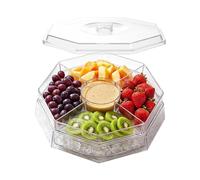 Générique À Fruits Avec Couvercle, Grand Compartiment Rotatif Portable À 5 Compartiments | De Service De De Fruits Polyvalent, Hermétique Et Anti-poussière Pour Réfrigérateur, Bonbons, A