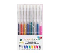 Générique à gel scintillant 1, 0 mm rétractable à encre gel colorée surligneur pour journal, scrapbooking, carnet de notes, planificateur, stylos d ' écriture métalliques chatoyants