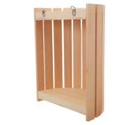Générique Abat-Jour de Sauna Demi-cylindrique en Bois pour Coin Maison | Réduit L’éblouissement, Protège le Luminaire, Finition Lisse, Style Rustique Moderne, Teinte Kaki