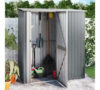 Générique Abri de Jardin Gris 180,5x97x209,5 cm Acier galvanisé,Maison & Jardin, Pelouses & Jardins, Vie en extérieur, Structures extérieures, Cabanes & abris de Jardin, Gris (Poids 35.24KG)