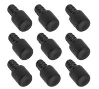 Générique Accessoires 10 pièces adaptateurs de tête de brosse à WC, connecteurs plastiques filetés compatibles avec manches, kit de réparation pour nettoyage WC en salle de bain