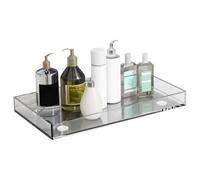 Générique Acrylic Serving Trays, Rectangular Reusable Decorative | Decorative Multipurpose Tray for Food Tea , Snacks Vanity Cosmetics Jewelry Display Storage Countertop Home Organization