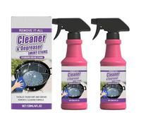 Générique Action Rapide Dégraissant Barbecue Spray, 120ML BBQ Nettoyant, Nettoyant Dégraissants pour Gril Extérieur, Élimination Taches Huile Gril Spray (2 pièces)