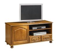 Générique Actual Diffusion Meuble TV 60 Pouces Chêne 1 Porte 2 Tiroirs 46,5 x 133,6 x 60,3 cm