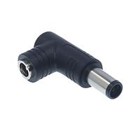 Générique Adaptateur de convertisseur de Puissance, Prise Femelle à mâle, Angle de 90 degrés, 5.5mm X 2.5mm, pour câble d ' Alimentation d ' Interface d ' Ordinateur Portable, 1 pièce