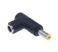 Générique Adaptateur de convertisseur de Puissance, Prise Femelle à mâle, Angle de 90 degrés, 5.5mm X 2.5mm, pour câble d ' Alimentation d ' Interface d ' Ordinateur Portable, 1 pièce