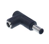 Générique Adaptateur de convertisseur de Puissance, Prise Femelle à mâle, Angle de 90 degrés, 5.5mm X 2.5mm, pour câble d ' Alimentation d ' Interface d ' Ordinateur Portable, 1 pièce