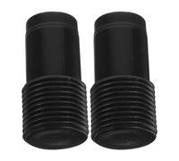 Générique Adaptateur de Rallonge Fileté pour Balai 2pcs, Connecteur Femelle en Plastique Noir, Compatible Tiges Métalliques, Utilisation Flexible et Polyvalente pour Nettoyage