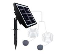 Générique Aérateur d'étang à énergie Solaire - Pompe à air à Faible Bruit de 14,3 x 13,5 x 20 cm avec Batterie de 2000 mAh, disperseur de Bulles à Double Pierre à air à Faible Bruit