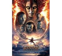 Générique Affiche Cinéma Originale Petit Format - Avatar : de Feu et de Cendres (format 40 x 53 cm Pliée) Année 2025