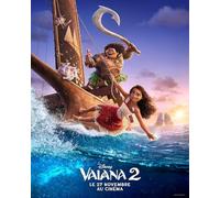 Générique Affiche Cinéma Originale Petit Format - Vaiana 2 (format 40 x 53 cm Pliée) Année 2024