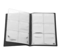 Générique Album de Rangement pour Pièces de Monnaie Organisateur Pratique Noir en PU et PVC 60 Compartiments pour Collectionneurs et Garçon et Filles, pour Timbres et Monnaies