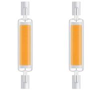 Générique Ampoule LED R7S 78mm 15W Blanc Chaud 3000K, 1500LM, Équivalent Lampe Halogène J78 150W, Dimmable, 360 Degrés Linéaire Ampoule 15W R7S 78mm Slim COB LED pour Applique Murale/Lampadair, 2 PCS