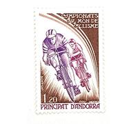 Générique Andorre France. Timbre de Collection Authentique Neuf** de 1980 Num 288. Sport : Cyclisme par des Livres Express