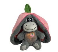 Générique Âne en Peluche avec Mouvement Et Son,Animal en Peluche Qui Dort Peluches Musicale Lumineuse avec Respiration Réaliste pour