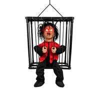 Générique Animated Halloween Decorations, Spooky Screaming Boy Cage Prop