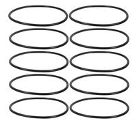 Générique Anneau D'étanchéité en Silicone Noir pour Filtre à Eau Robinet, Kit de 10 Pièces Résistant la Déchirure, Adapté pour Élément Filtrant et Boîtier de Filtre
