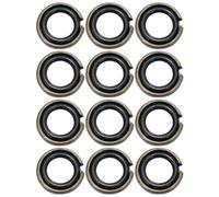 Générique Anneaux en caoutchouc pour t bague de retenue de hocs, 12 jeux, joints toriques, pièces en fer et caoutchouc pour air wrenches 12,5 MM
