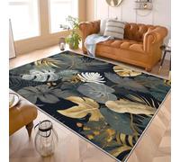 Générique Antidérapant Tapis Salon 60x90 cm Monstera Deliciosa Una Palmera Tropical Tapis de Zone Moelleux à Flanelle Doux, Luxueux Lavable Poils Ras Chambre Moderne Doux - Entretien Facile