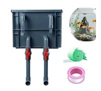 Générique Aquarium Water Purifier - Silent Top Drip Box for Tropical Aquariums and Fish Ponds | DIY Purification and Circulation System with Rain Shower Pipe | Includes Green White Filter Cotton